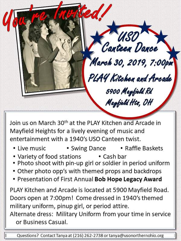 USONO Canteen Dance • USO of Northern Ohio
